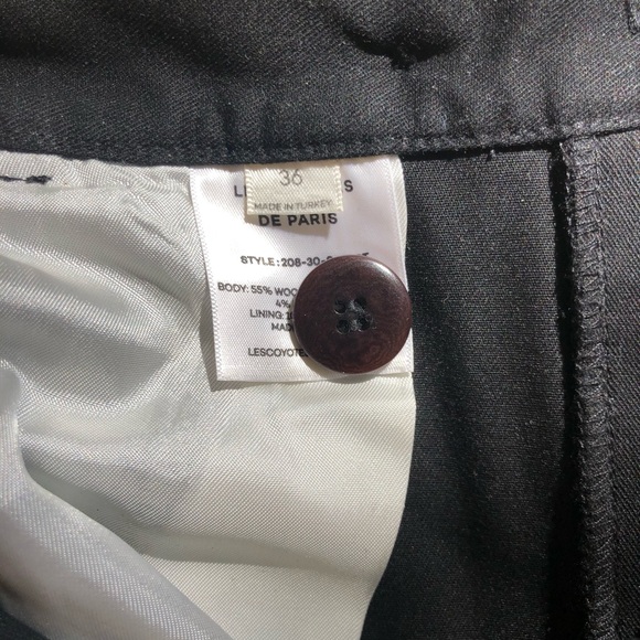 Les Coyotes De Paris Black Wool Trouser - Picture 4 of 5